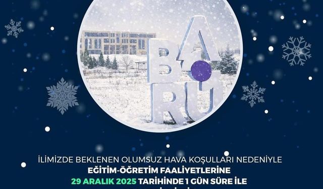 Bartın Üniversitesi'nde eğitime tatili