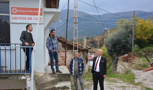 Başkan Kumral yapımı tamamlanan hizmet alanlarını yerinde inceledi