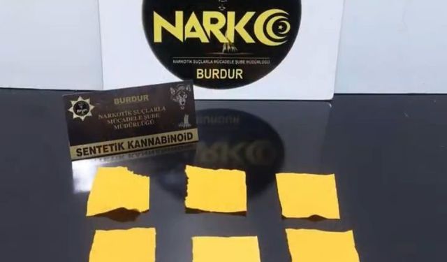 Burdur'da polis ekiplerinden uyuşturucu operasyonu