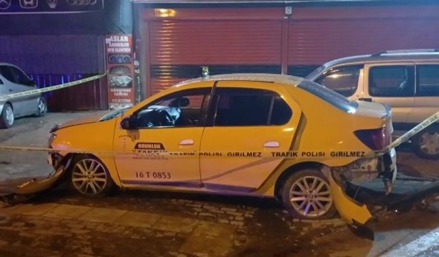 Bursa’da gasp edilen ticari taksi yarım saatlik kovalamacayla durduruldu