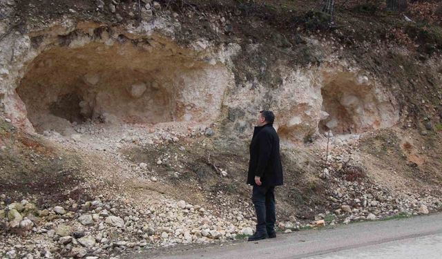 Ferhat diyarı Amasya'da pekmez için dağı deldiler, gören şaştı kaldı