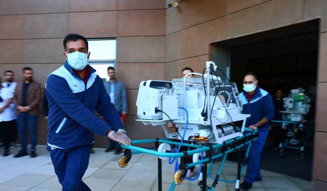 Fethi Sekin Şehir Hastanesi’nde deprem ve yangın tatbikatı