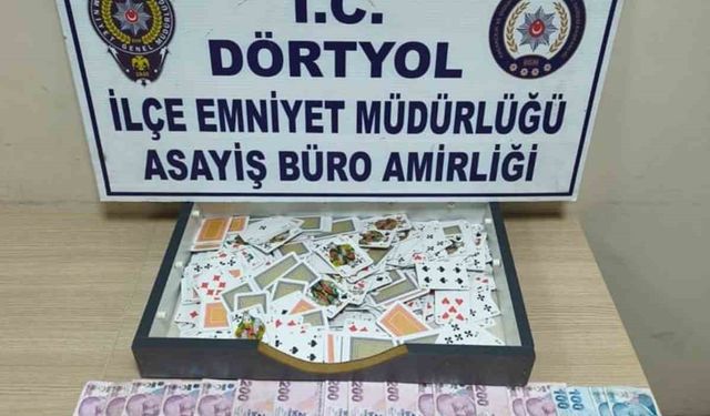 Hatay’da kumar baskını: 10 kişiye ceza yağdı