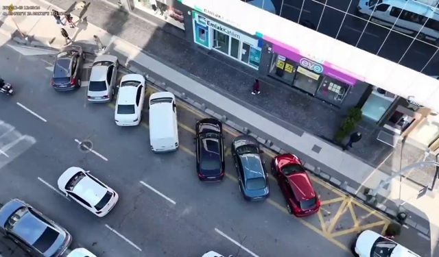 Havadan ceza yağdı: 104 araca 103 bin lira ceza kesildi