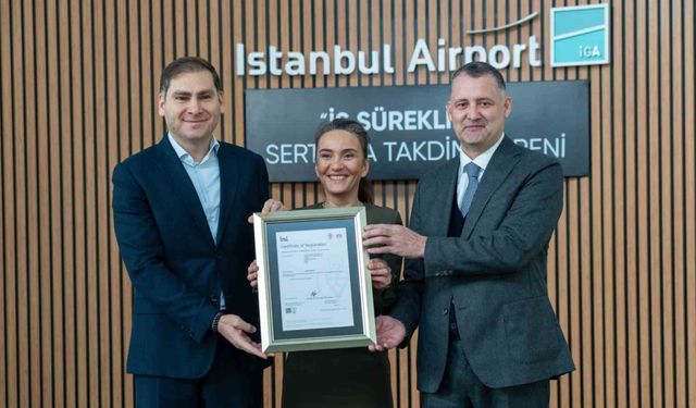 İGA İstanbul Havalimanı’na "ISO 22301 İş Sürekliliği Yönetim Sistemi Sertifikası" verildi