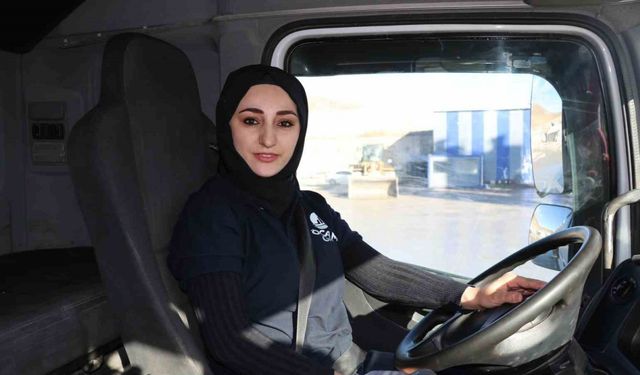 ‘Kadınsın yapamazsın’ dediler, şimdi tır şoförlüğü yapıyor