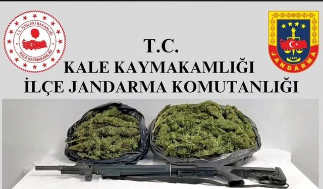 Kale’de uyuşturucu ve ruhsatsız tüfekle yakalanan şüpheli tutuklandı