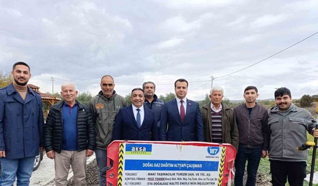 Köprübaşı’nda doğalgaz için ilk kazma vuruldu