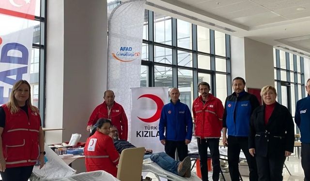 Kütahya AFAD’tan kan bağışına destek