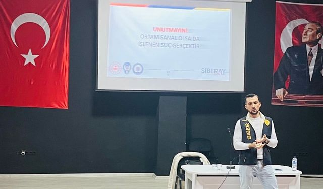Kütahya İl Emniyet Müdürlüğü’nden öğrencilere siber farkındalık semineri