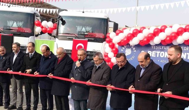 Malatya’da 70 milyon TL’lik beton santrali hizmete açıldı
