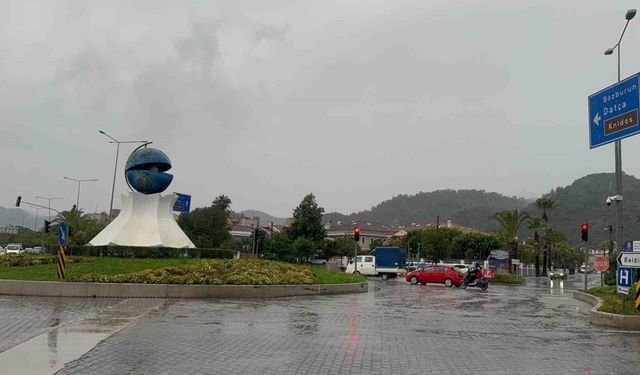 Marmaris’te son 24 saatte 60 kilogram yağış düştü