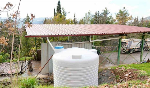 Menteşe Belediyesi yağmur suyu hasadı ile aylık 300 ton su tasarrufu sağlanıyor