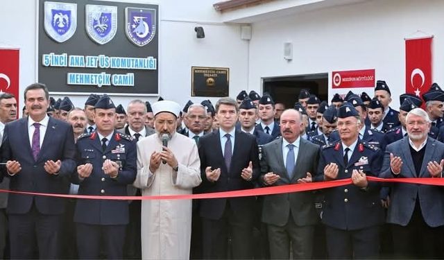 Merzifon 5’inci Ana Jet Üssü’nde Mehmetçik Camii’nin açılışı yapıldı