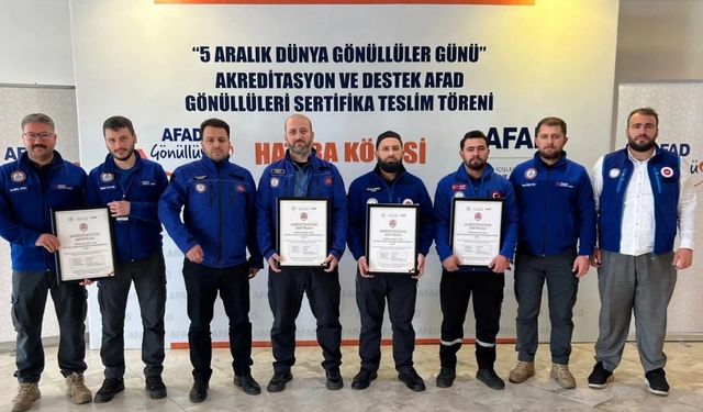 Nazilli Müftülüğü Arama Kurtarma Ekibi sertifikasını aldı
