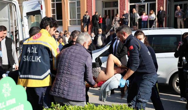 Saldırı anı an be an güvenlik kamerasına yansıdı