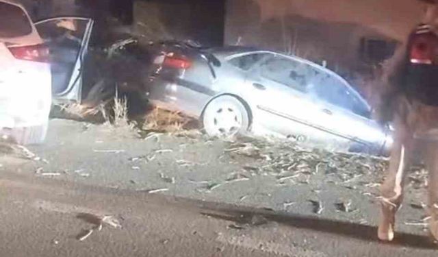 Şanlıurfa’da iki otomobil kafa kafaya çarpıştı: 1 ölü, 9 yaralı