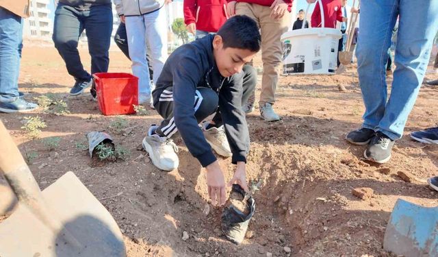 Şanlıurfa’da "Yeşeren Okullar Projesi" ile fidanlar toprakla buluştu