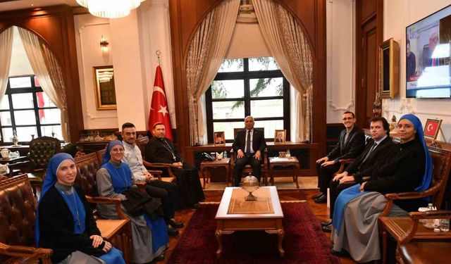 Santa Maria Katolik Kilisesi Episkoposu Antuan Ilgıt’tan Vali Yıldırım’a ziyaret
