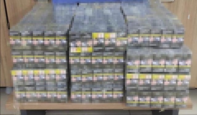 Siirt’te bir araçta bin 800 adet kaçak sigara ele geçirildi