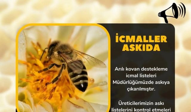 Söke’de arıcılara İcmal Listesi uyarısı