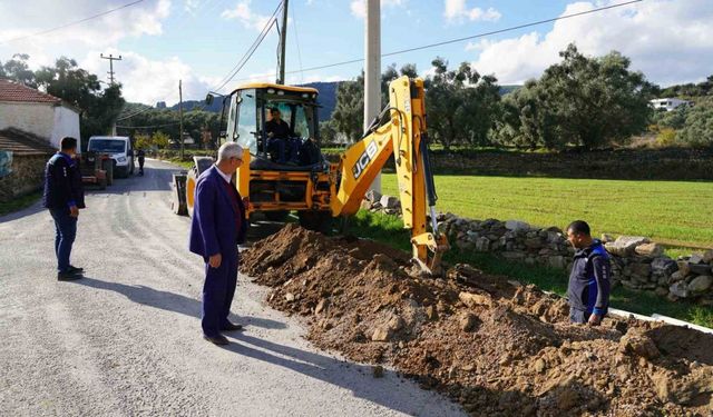 Yatağan Bencik Mahallesi’ndeki içme suyu hattı yenileniyor