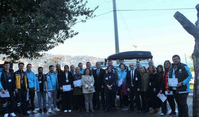 Zonguldak’ta UMKE tatbikatına katılanlara teşekkür belgesi