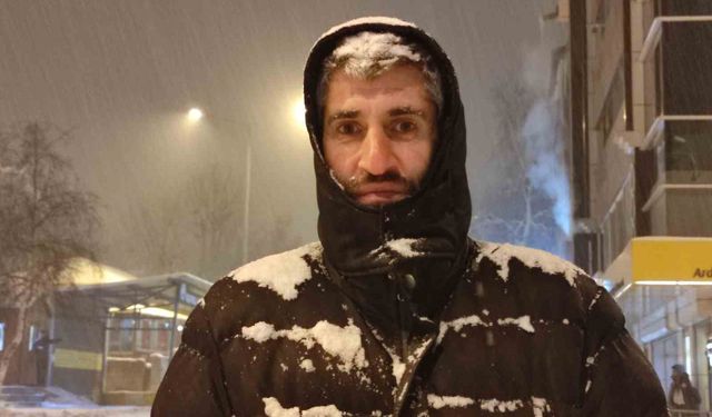 Ardahan'da kar yağışı etkili oldu