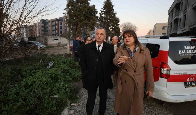 Başkan Balaban, Muradiye'de süren altyapı çalışmalarını inceledi