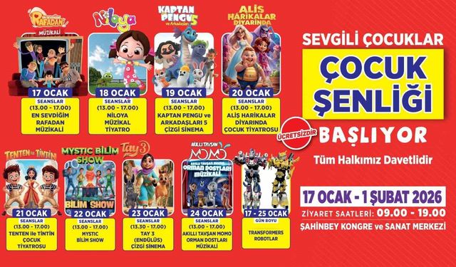 Başkan Tahmazoğlu'ndan çocuk şenliğine davet