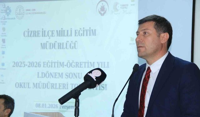 Cizre'de eğitim ve öğretim yılının dönem değerlendirmesi yapıldı