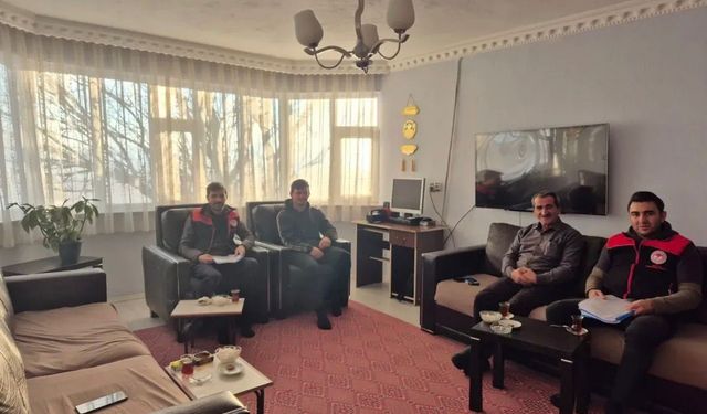 Diyadin'de gönüllere dokunan veteriner ziyareti