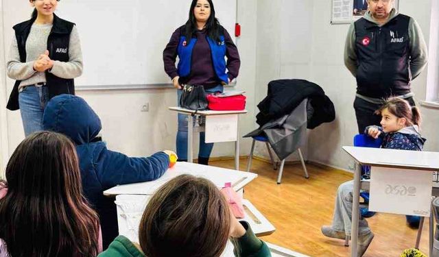 Elazığ'da çocuklara afet farkındalık eğitimi