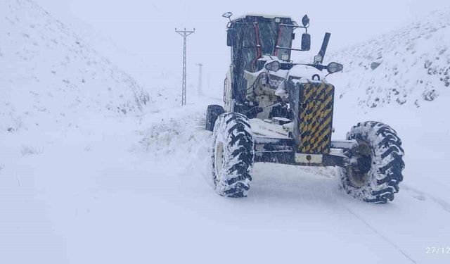Elazığ'da kar etkili oldu: 482 köy yolu ulaşıma kapandı
