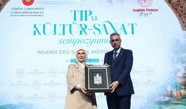 Emine Erdoğan, 'Tıp ve Kültür-Sanat Sempozyumu'nda konuştu: