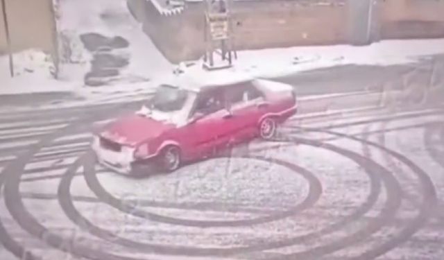 Gaziantep'te drift yaparak tehlike saçan sürücü ve araç sahibine ceza