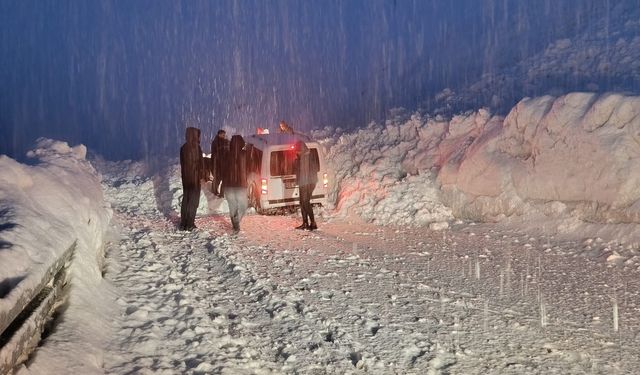 Hakkari-Van yolunda iki çığ arasında kalan 5 araç kurtarıldı