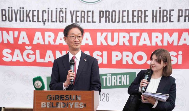 Japonya'dan Giresun Belediyesi'ne kurtarma aracı desteği
