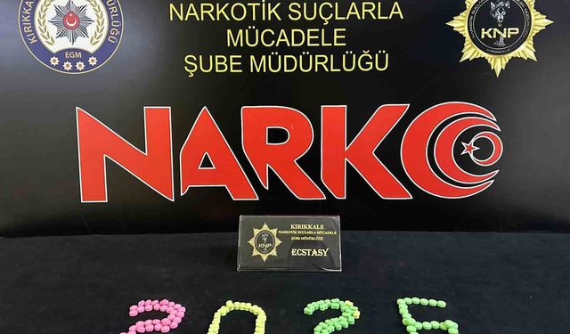 Kırıkkale'de 150 adet uyuşturucu hap ele geçirildi
