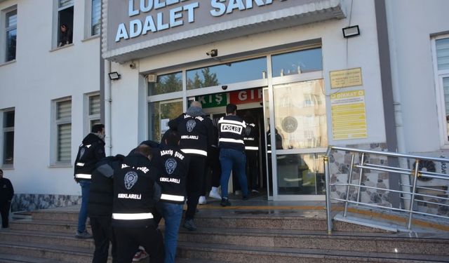 Kırklareli'nde gasp ve yağma şüphelisi 7 kişi tutuklandı