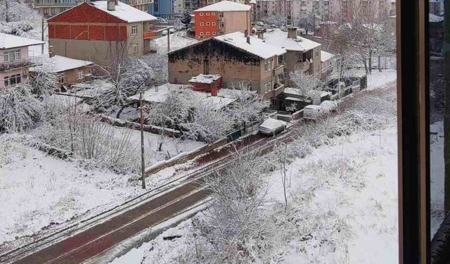 Malkara'da karda kartpostallık görüntüler oluştu