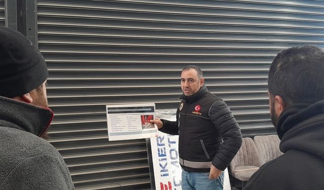 Narkotik ekiplerinden önleyici bilgilendirme çalışması