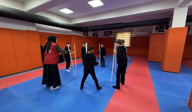 Ortaokul öğrencileri gönüllerince eğlendi