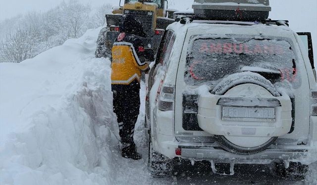Rize'de kar nedeniyle 31 köy yolu ulaşıma kapandı