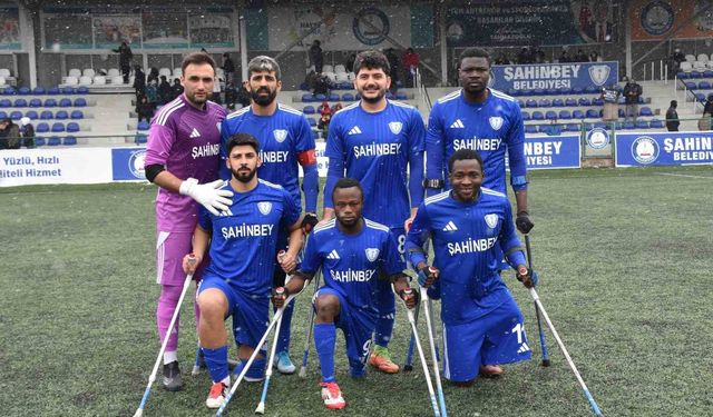 Şahinbey Ampute'den farklı galibiyet 7-0