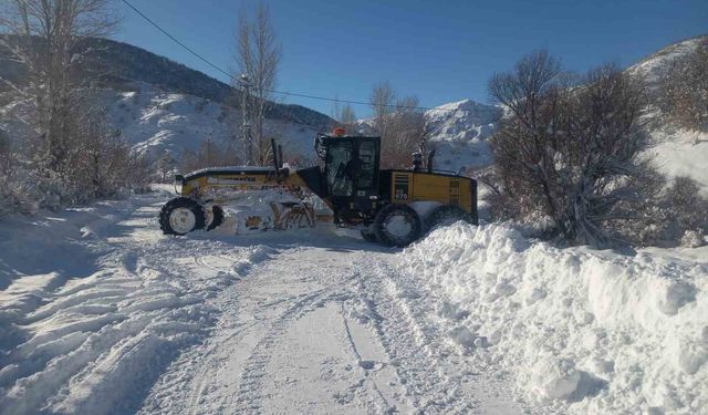 Tunceli'de 138 köy yolu ulaşıma açıldı, 160 köy yolunda çalışmalar sürüyor