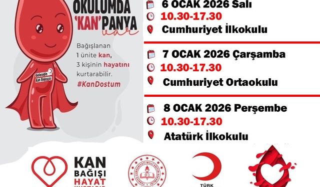 Türkeli'de okullarda kan bağışı kampanyası