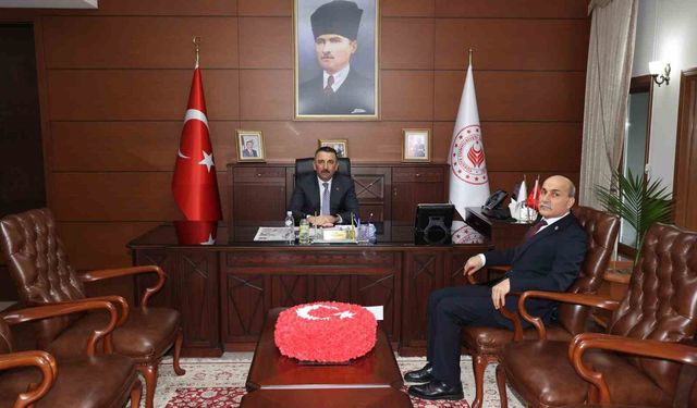 Vali Hacıbektaşoğlu, TTK Genel Müdürü Kiraz'ı kabul etti