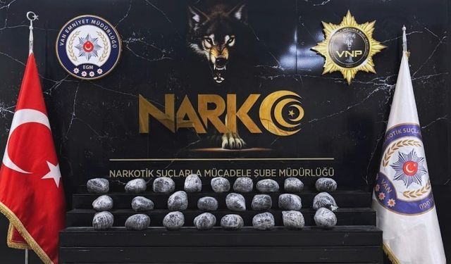 Van'da 26 kilo 160 gram metamfetamin ele geçirildi