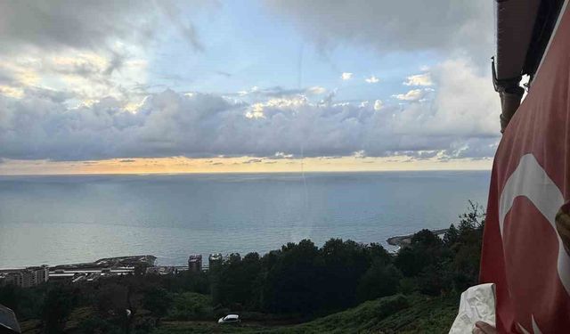 Rize'de denizde hortum